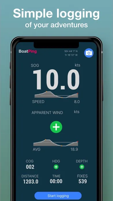 Скриншоты BoatPing Sailing Logbook